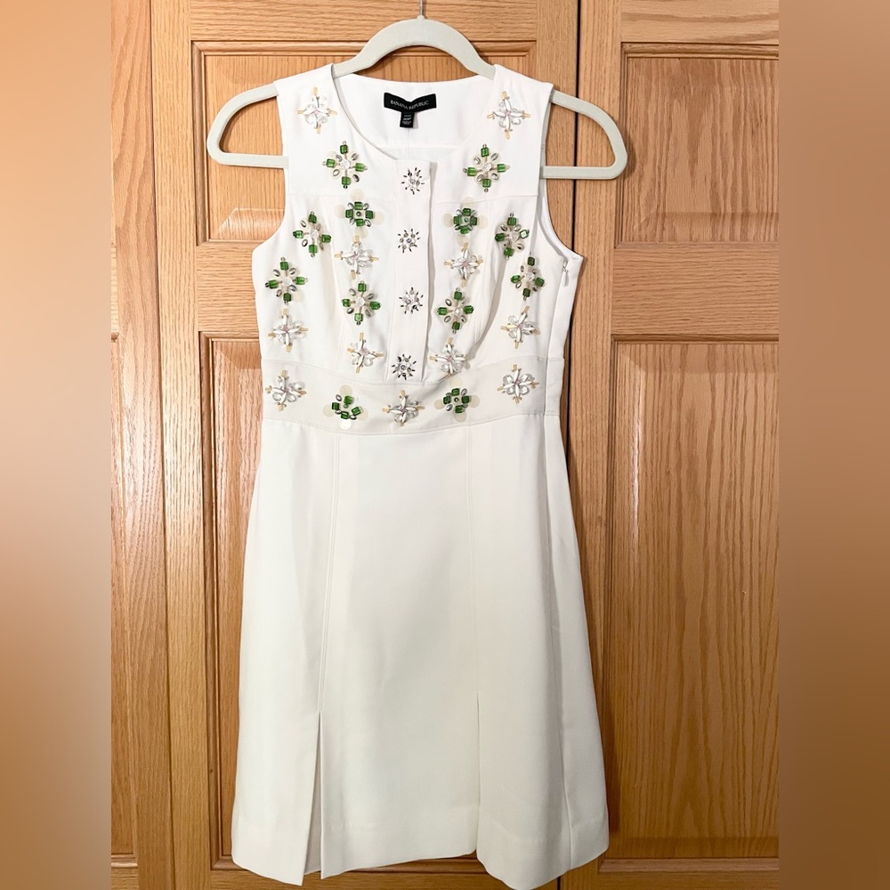 #NWT Knee-length Banana Republic Bejeweled Dress